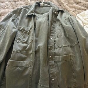 H&M Olive Utility Field Jacket